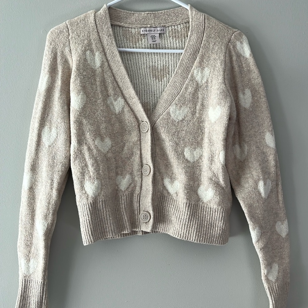 Sincerely Jules Heart Cardigan